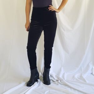 Ann Taylor Black‎ Velvet Leggings